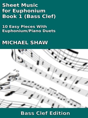 cover image of Sheet Music for Euphonium--Book 1 (Bass Clef)
